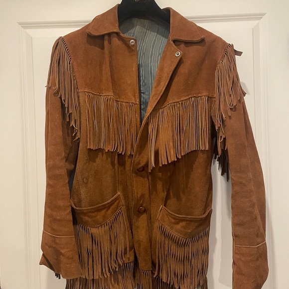 Jo-O-Kay Jackets & Blazers - Vintage Jo-O-Kay Suede Fringe Jacket. Heavy Genuine Suede